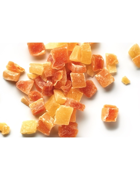 Papaya deshidratada con azúcar