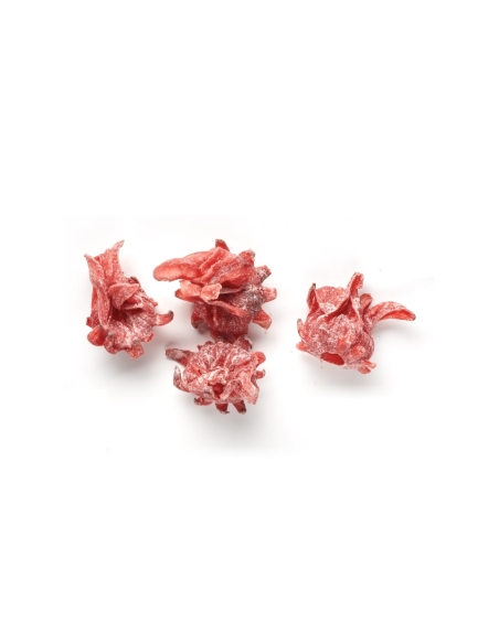 Flor de Hibisco deshidratada con azúcar