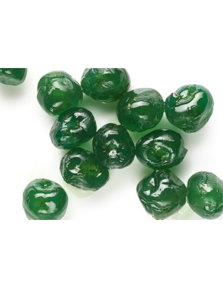 Cereza verde confitada