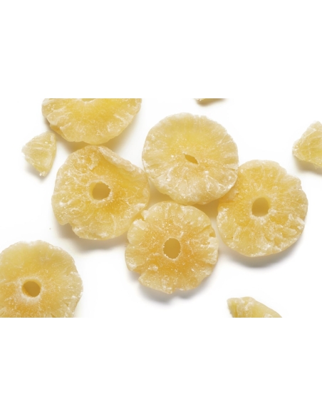 Piña deshidratada con azúcar