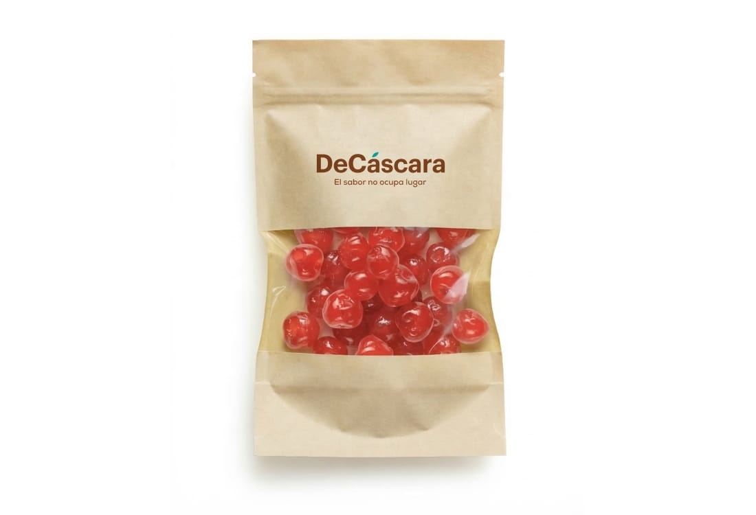 Cereza roja confitada