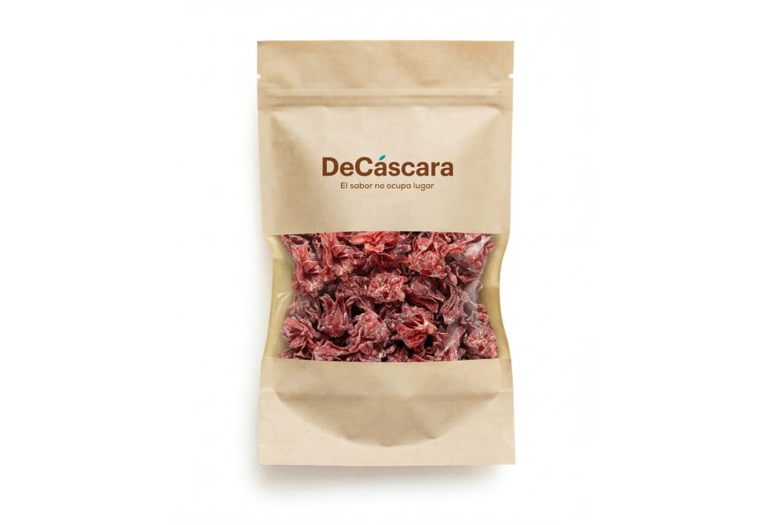 Flor de Hibisco deshidratada con azúcar