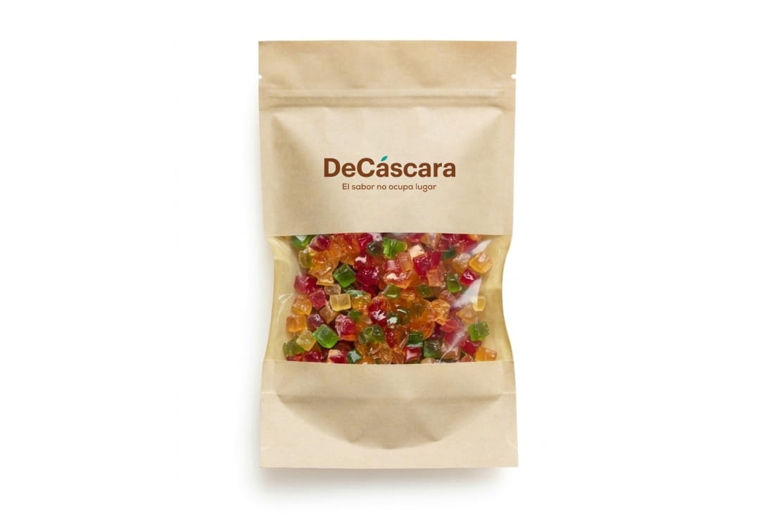 Mezcla de fruta confitada troceada